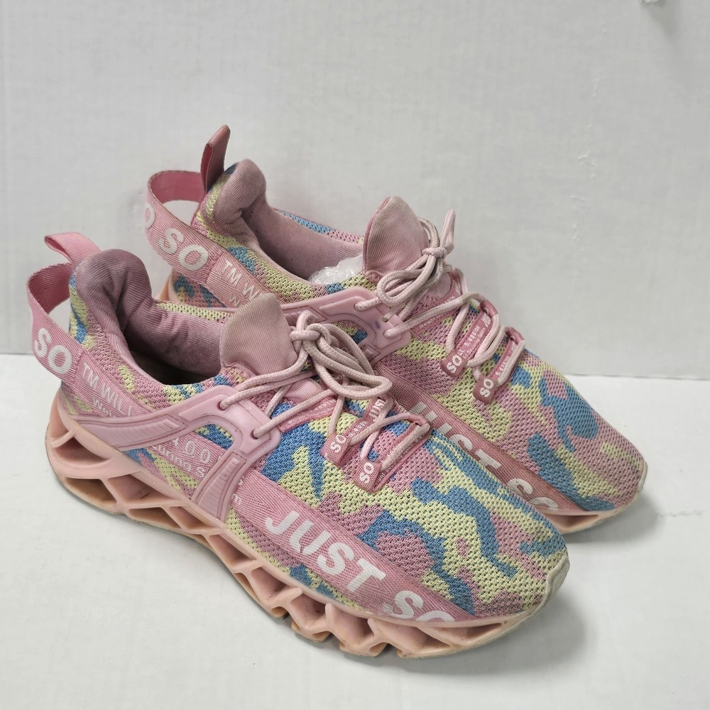 Just So So Athletic Shoes Woman's Pink Multicolor Size 40/9.5